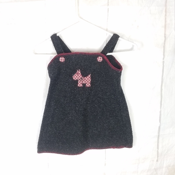 Simply Basic Scottie dog sweater suspender dress - Picture 1 of 6
